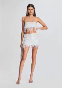 Athana Sequin Feather Skirt -Retrofete Clothing Shop Ecommerce Crop 230111 SET1 Shot 03 0457 eComm 3b8184f5 62c3 45cb a6fc dceec3a21a23