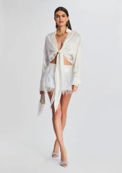 Athana Sequin Feather Skirt -Retrofete Clothing Shop Ecommerce Crop 230111 SET1 Shot 05 0865 eComm 4767929e 842a 406f af4d bd18b331620e