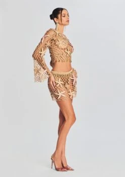 Pasha Open Crochet Top -Retrofete Clothing Shop Ecommerce Crop 230510 RETROFETE SET1 7809 eComm