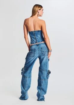 Allie Denim Top -Retrofete Clothing Shop Ecommerce Crop 230621 Retrofete SET1 Shot 19 0120 eComm