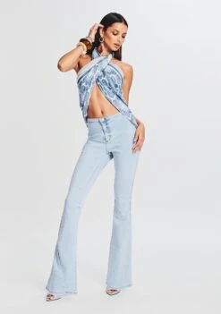 Nora Mid Rise Flare Jean -Retrofete Clothing Shop Ecommerce Crop 230621 Retrofete SET1 Shot 31 0049 ECOMM