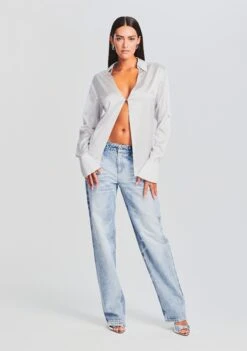 Pamela Silk Blouse -Retrofete Clothing Shop Ecommerce Crop 230718 SET2 DORALBRALETTE PAMELABLOUSE SYDNEYJEAN 0212 ECOMM