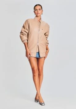 Halle Leather Jacket -Retrofete Clothing Shop Ecommerce Crop 230815 SET2 HALLEJACKET ANDYDRESS 0735 ECOMM