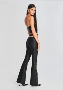 Hillary Coated Denim Top 7 Hillary Coated Denim Top -Retrofete Clothing Shop Ecommerce Crop 230831 HILLARYTOP SLOANEJEAN 0715 ECOMM