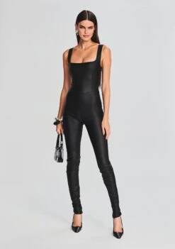 Viper Coated Denim Catsuit -Retrofete Clothing Shop Ecommerce Crop 230831 VIPERCATSUIT 0926 ECOMM