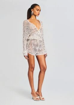 Meadow Sequin Crochet Romper 7 Meadow Sequin Crochet Romper -Retrofete Clothing Shop Ecommerce Crop 231128 MEADOWROMPER 0229 ECOMM