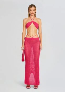 Aria Knitted Skirt -Retrofete Clothing Shop Ecommerce Crop 24 01 10 ARIATO0P ARIASKIRT HOTPINK 1069 ECOMM 8f2f4709 4f86 4679 9dd6 5d270ea5a328
