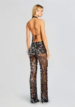 Cali Sequin Crochet Jumpsuit 8 Cali Sequin Crochet Jumpsuit -Retrofete Clothing Shop Ecommerce Crop 24 01 10 CALIJUMPSUIT BLACK 0781 ECOMM