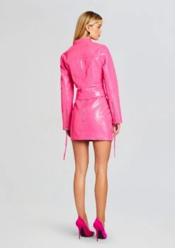 Brynn Leather Jacket -Retrofete Clothing Shop Ecommerce Crop 24 01 10 KIMORADRESS BRYNNJACKET PARADISEPINK 0385 ECOMM