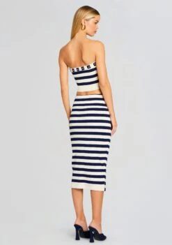 Constance Knit Top -Retrofete Clothing Shop Ecommerce Crop 24 01 11 CONSTANCETOP CLEATSKIRT CREAMNAVY 0664 ECOMM