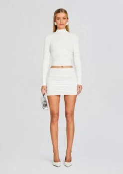 Loretta Skirt -Retrofete Clothing Shop Ecommerce Crop 24 01 11 MINERVATOP LORETTASKIRT WHITE 1207 ECOMM aa85c1db bb40 4c6c 826e aad8b10d1f62