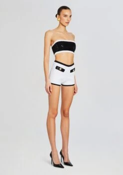 Tora Bandage Knit Short 7 Tora Bandage Knit Short -Retrofete Clothing Shop Ecommerce Crop 24 02 15 AINSLEYJACKET PAIGHTONTOP TORASHORT BLACKWHITE 2097 ECOMM 50650fa4 42ff 43c3 bcbf 31de977abc2b