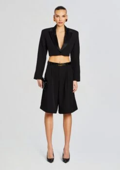 Edna Blazer -Retrofete Clothing Shop Ecommerce Crop 24 02 15 EDNABLAZER ALYSONSHORT BLACK 2205 ECOMM