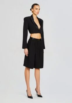 Edna Blazer -Retrofete Clothing Shop Ecommerce Crop 24 02 15 EDNABLAZER ALYSONSHORT BLACK 2250 ECOMM