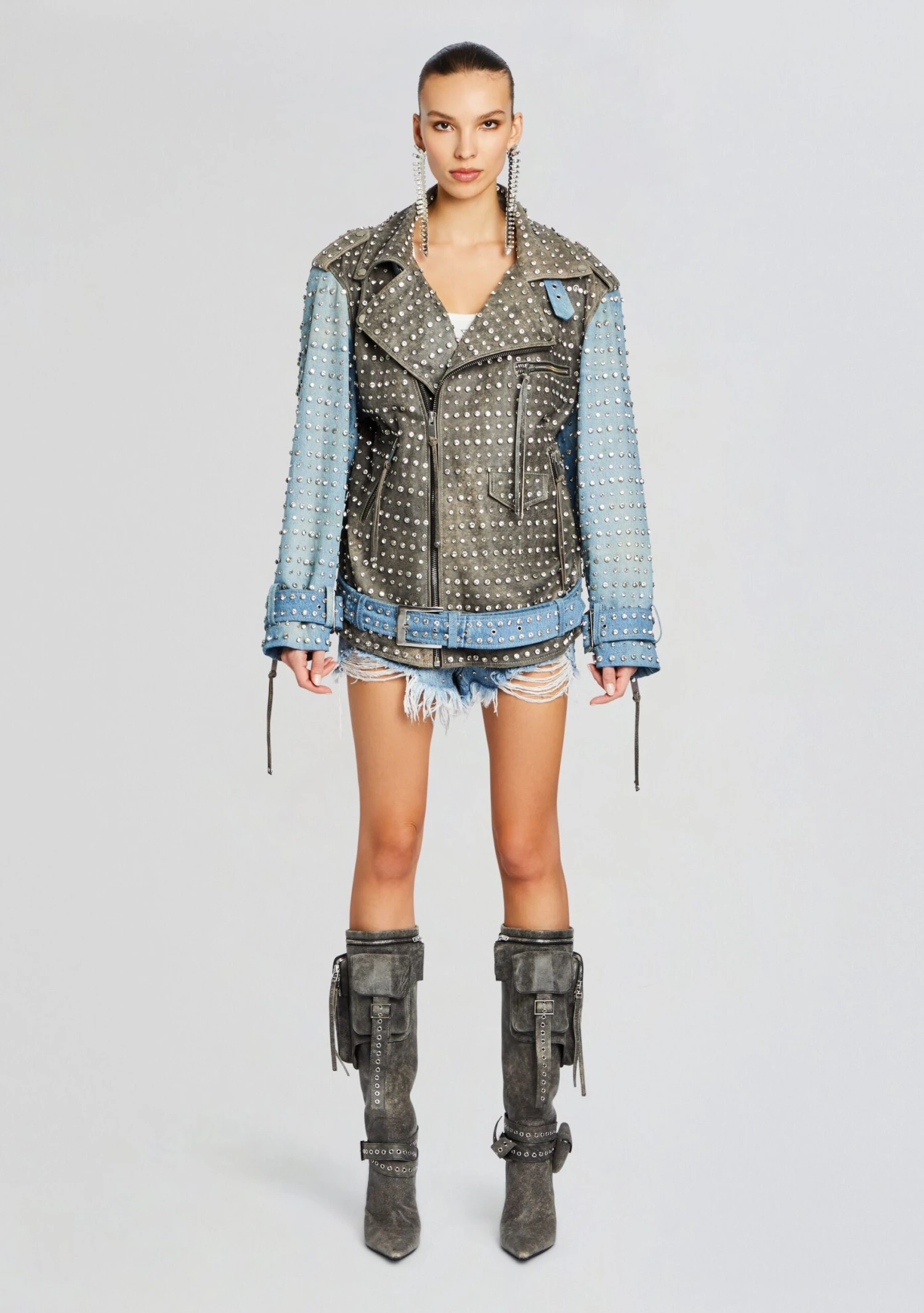 Rebel Embellished Leather Jacket 5 Rebel Embellished Leather Jacket - Image 5