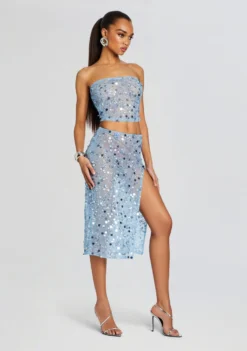 Mirage Embellished Skirt -Retrofete Clothing Shop Ecommerce Crop 24 02 15 VENUSTOP MIRAGESKIRT DUSKBLUE 1322 ECOMM a8a42424 d051 4587 99b5 58f3e30779d3 scaled