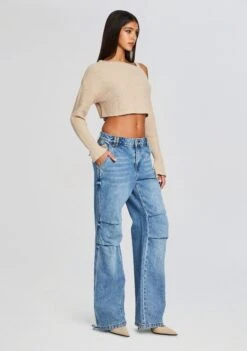 Casey Denim Pant -Retrofete Clothing Shop Ecommerce Crop 24 02 16 AGNESSWEATER OXFORD CASEYPANT COASTLINE 1267 ECOMM