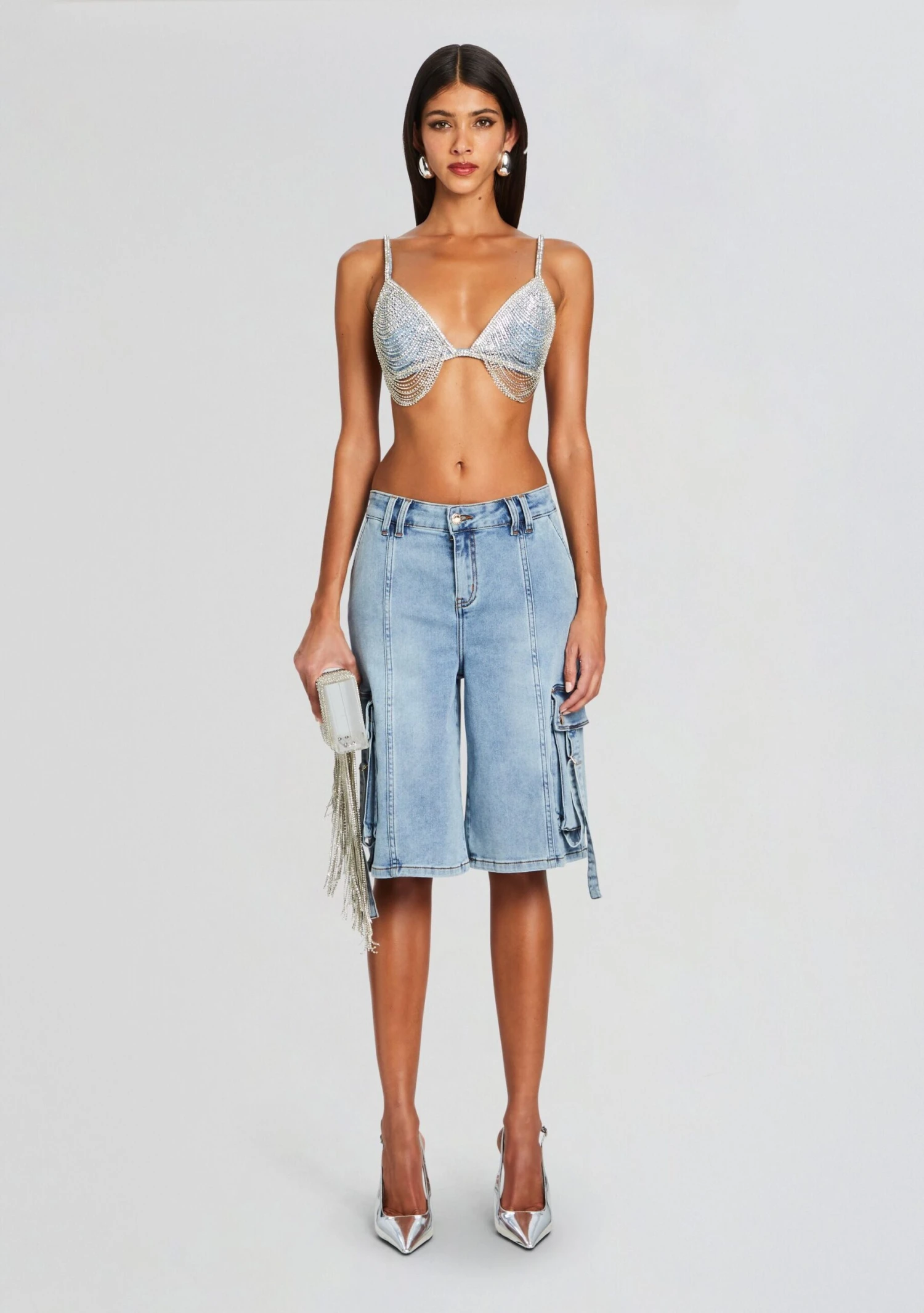 Sarta Cargo Denim Short - Image 5