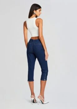 Padma Capri Jean -Retrofete Clothing Shop Ecommerce Crop 24 02 16 EUDORATOP WHITE PADMAJEAN DEEPSEA 580 ECOMM