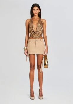 Verna Leather Skirt 9 Verna Leather Skirt -Retrofete Clothing Shop Ecommerce Crop 24 02 16 RONIATOP BRONZEGOLD VERNASKIRT SAND 1539 ECOMM 57077081 40b7 48a7 b87d dc01fad00cd0