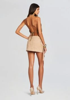 Verna Leather Skirt 8 Verna Leather Skirt -Retrofete Clothing Shop Ecommerce Crop 24 02 16 RONIATOP BRONZEGOLD VERNASKIRT SAND 1585 ECOMM fb02df0d 642b 4b15 a4c1 6371bafe5943