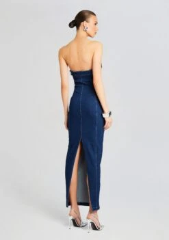 Aaliyah Dress -Retrofete Clothing Shop Ecommerce Crop 24 02 29 AALIYAHDRESS DEEPSEA 0237 ECOMM