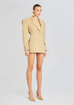 Sicily Snatched Blazer -Retrofete Clothing Shop Ecommerce Crop 24 02 29 DORITOP NUDE TRUSHORTS GOLDMETALLICNUDE SICILYSNATCHEDBLAZER CAMEL 1337 ECOMM