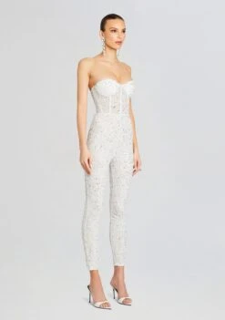 Elodie Jumpsuit -Retrofete Clothing Shop Ecommerce Crop 24 02 29 ELODIEJUMPSUIT SILVERWHITE 0881 ECOMM