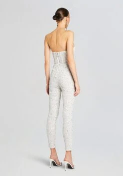 Elodie Jumpsuit -Retrofete Clothing Shop Ecommerce Crop 24 02 29 ELODIEJUMPSUIT SILVERWHITE 0886 ECOMM