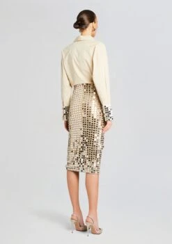 Ozella Shirt -Retrofete Clothing Shop Ecommerce Crop 24 02 29 OZELLASHIRT BRELANSKIRT CHAMPAGNEDUST 1103 ECOMM