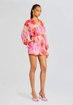 Rosa Romper 7 Rosa Romper -Retrofete Clothing Shop Ecommerce Crop 24 02 29 ROSA973ROMPERWBELT PINKFLORAL 1047 ECOMM