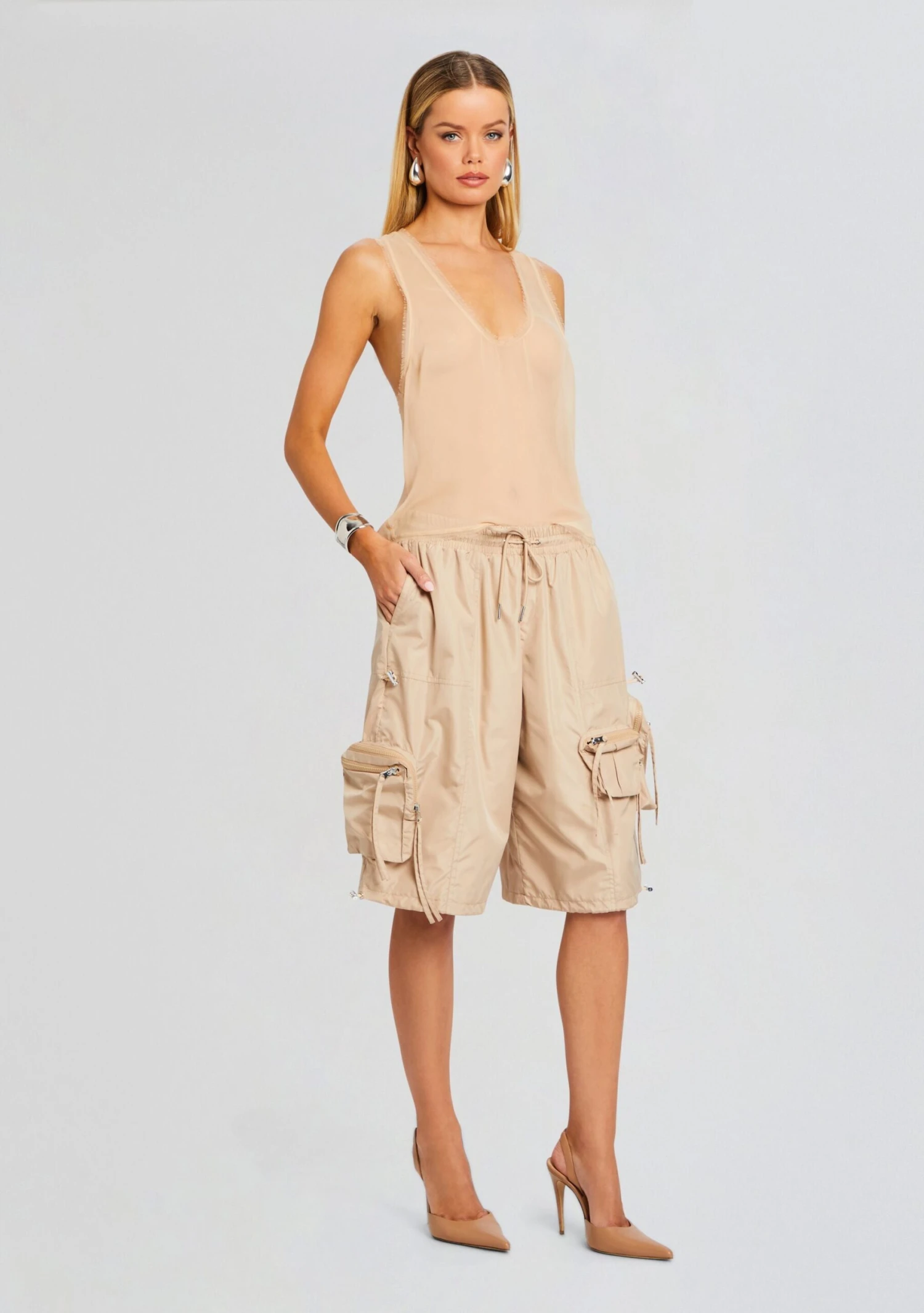 Alba Ruched Cargo Short 3 Alba Ruched Cargo Short - Image 3