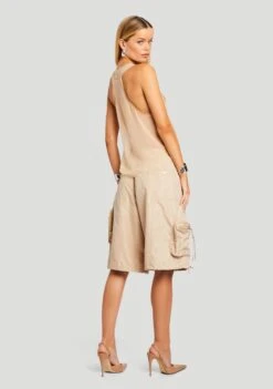 Alba Ruched Cargo Short 8 Alba Ruched Cargo Short -Retrofete Clothing Shop Ecommerce Crop 24 03 13 ALBACARGOSHORT OXFORD 1799 ECOMM