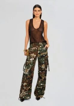 Alexia Embellished Pant 9 Alexia Embellished Pant -Retrofete Clothing Shop Ecommerce Crop 24 03 13 ALEXIAPANT CAMO 1195 ECOMM