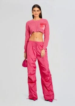 Adelia Cargo Pant -Retrofete Clothing Shop Ecommerce Crop 24 03 13 CROPPEDDEVIN ADELIACARGOPANT ALORASKIRT WATERMELON 1619 ECOMM
