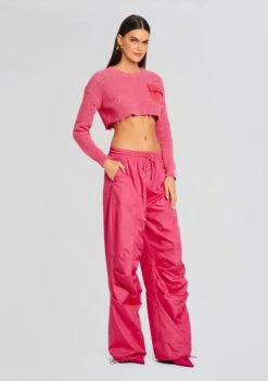 Adelia Cargo Pant -Retrofete Clothing Shop Ecommerce Crop 24 03 13 CROPPEDDEVIN ADELIACARGOPANT ALORASKIRT WATERMELON 1640 ECOMM