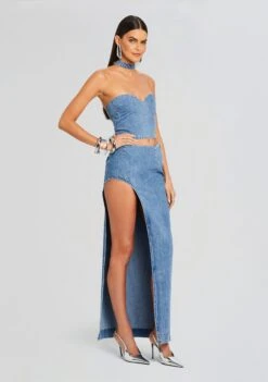 Rory Denim Top -Retrofete Clothing Shop Ecommerce Crop 24 03 13 RORYTOP WYNTERSKIRT OASIS 0745 ECOMM