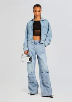 Chelle Ruched Jean -Retrofete Clothing Shop Ecommerce Crop 24 03 27 CHELLEJEAN COASTLINE 2705 ECOMM