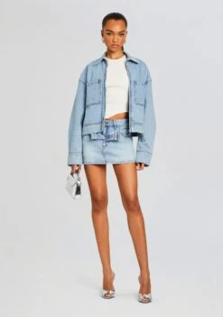 Kat Denim Skirt -Retrofete Clothing Shop Ecommerce Crop 24 03 27 KATSKIRT COASTLINE 1464 ECOMM