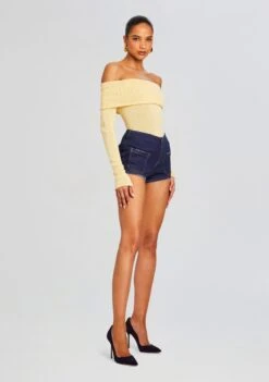 Kinsley Hot Short -Retrofete Clothing Shop Ecommerce Crop 24 03 27 KINSLEYHOTPANT DEEPSEA 2218 ECOMM