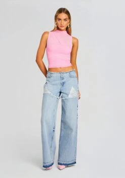 Brair Jean 9 Brair Jean -Retrofete Clothing Shop Ecommerce Crop 24 04 16 JESSIMESHTOP BUBBLEGUMPINK BRAIRJEAN COASTLINE 1932 ECOMM 39eb33d1 5efb 459f a03a 407f4d41e12c