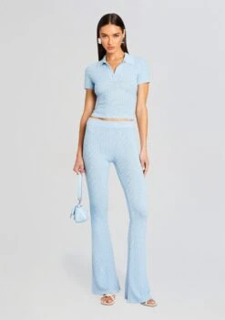 Adelaide Baby Tee 9 Adelaide Baby Tee -Retrofete Clothing Shop Ecommerce Crop 24 04 17 ADELAIDEBABYTEE AGATHAPANT POWDERBLUE 0404 ECOMM