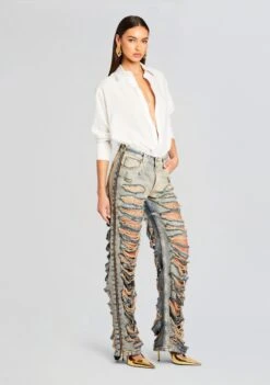 Chanti Denim Pant -Retrofete Clothing Shop Ecommerce Crop 24 04 17 CHANTIPANT AMALFI 0869 ECOMM