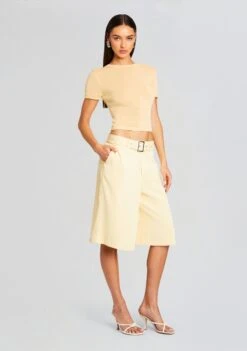 Philomena Short -Retrofete Clothing Shop Ecommerce Crop 24 04 17 PHILOMENASHORT BUTTER 0152 ECOMM