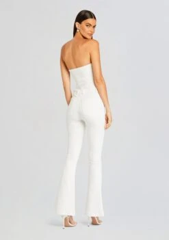Jeanette Stretch Denim Jumpsuit -Retrofete Clothing Shop Ecommerce Crop 24 05 15 JEANETTESTRETCHDENIMJUMPSUIT WHITE 1026 ECOMM