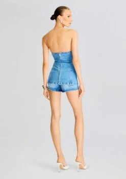 Christyl Bustier Top -Retrofete Clothing Shop Ecommerce Crop 24 06 03 CHRISTYL BUSTIER TOP DRESS RIVER 078 ECOMM