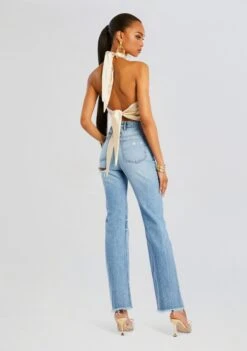Brooklyn High Rise Straight Jean -Retrofete Clothing Shop Ecommerce Crop 24 06 25 JAIME TOP LIGHT CHAMPAGNE BROOKLYN JEAN HIGH TIDE 1118 ECOMM e06d9a76 d602 4aa4 b913 a21b05d2779e