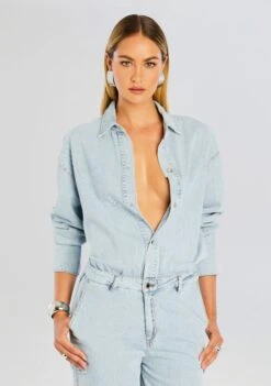 Russo Denim Jumpsuit -Retrofete Clothing Shop Ecommerce Crop 24 06 25 RUSSO JUMPSUIT SKYLIGHT 385 ECOMM