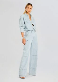 Russo Denim Jumpsuit -Retrofete Clothing Shop Ecommerce Crop 24 06 25 RUSSO JUMPSUIT SKYLIGHT 398 ECOMM