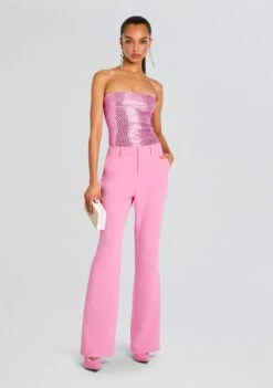 Valery Embellished Knit Top -Retrofete Clothing Shop Ecommerce Crop 24 07 09 VALERY KNIT TOP LIGHT ROSE 2504 ECOMM